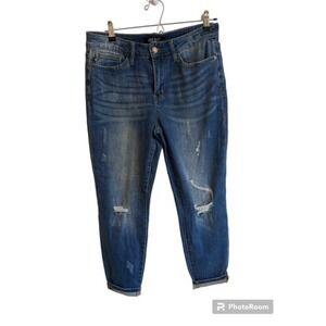 Judy Blue Relax fit medium wash distressed denim size 31